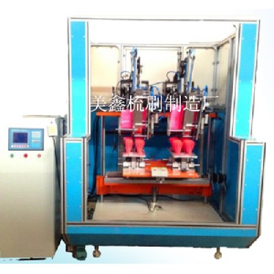 Two-axis two-head synchronous wool planter (broom)